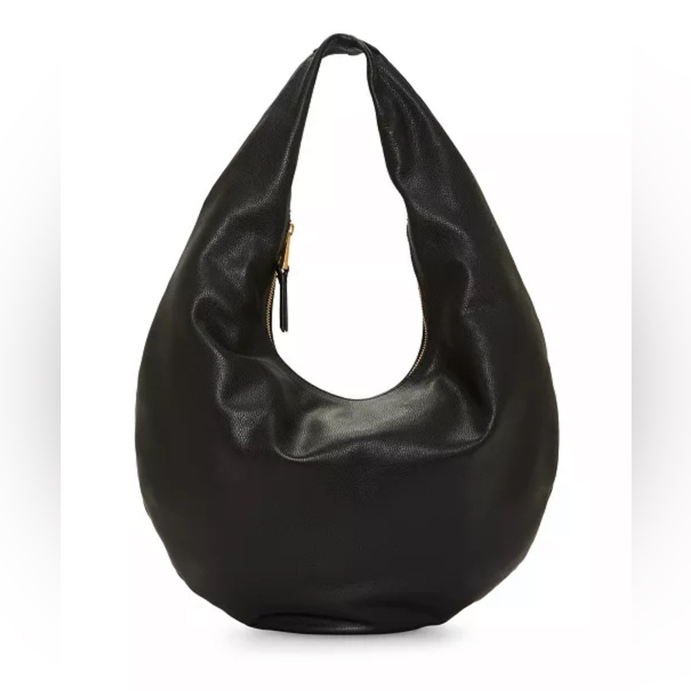 Vince Camuto Abner Hobo Black Leather Hobo Bag with Duffle Bag.